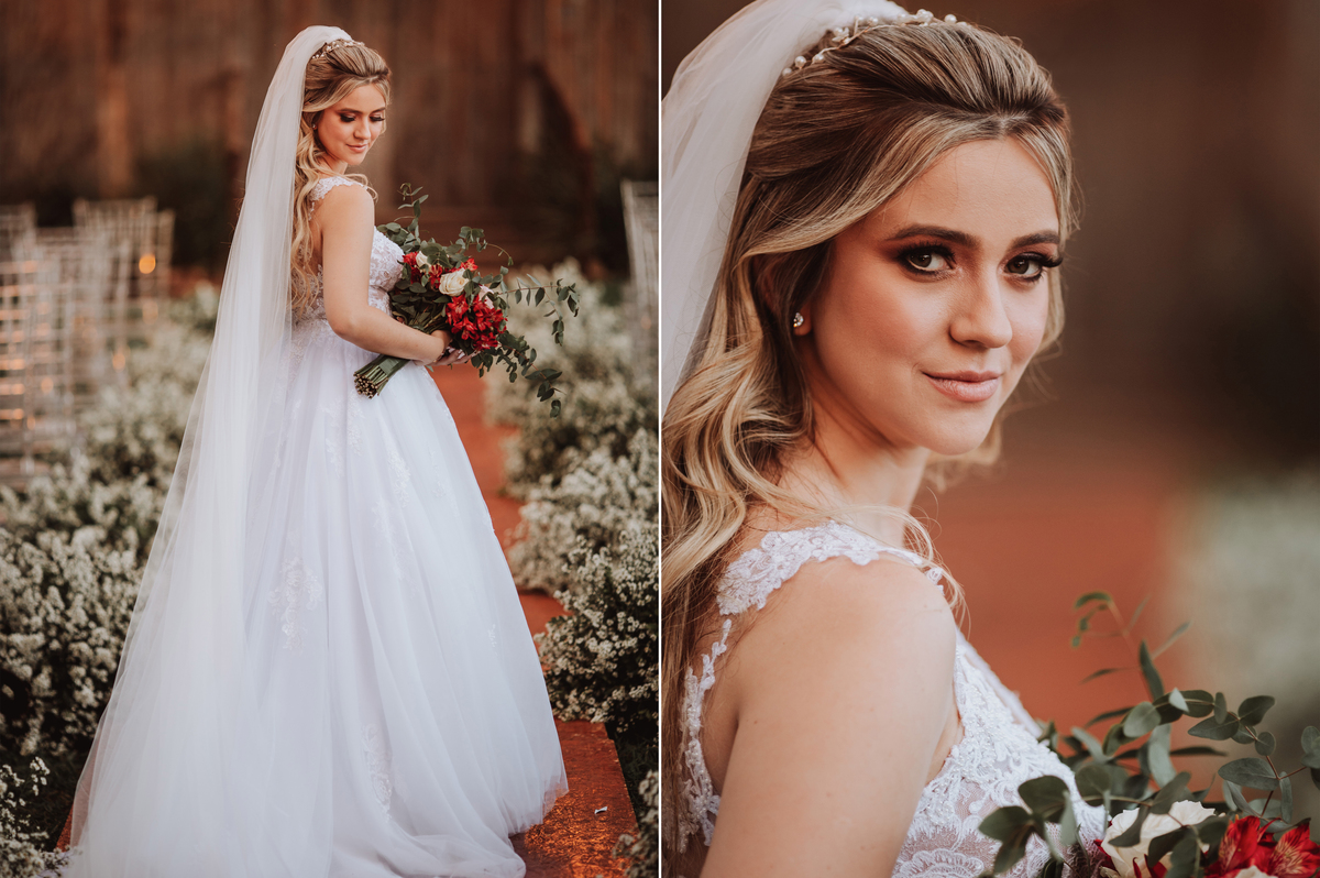 Fotos de noiva com o melhor fotógrafo em Maringá vestido princesa