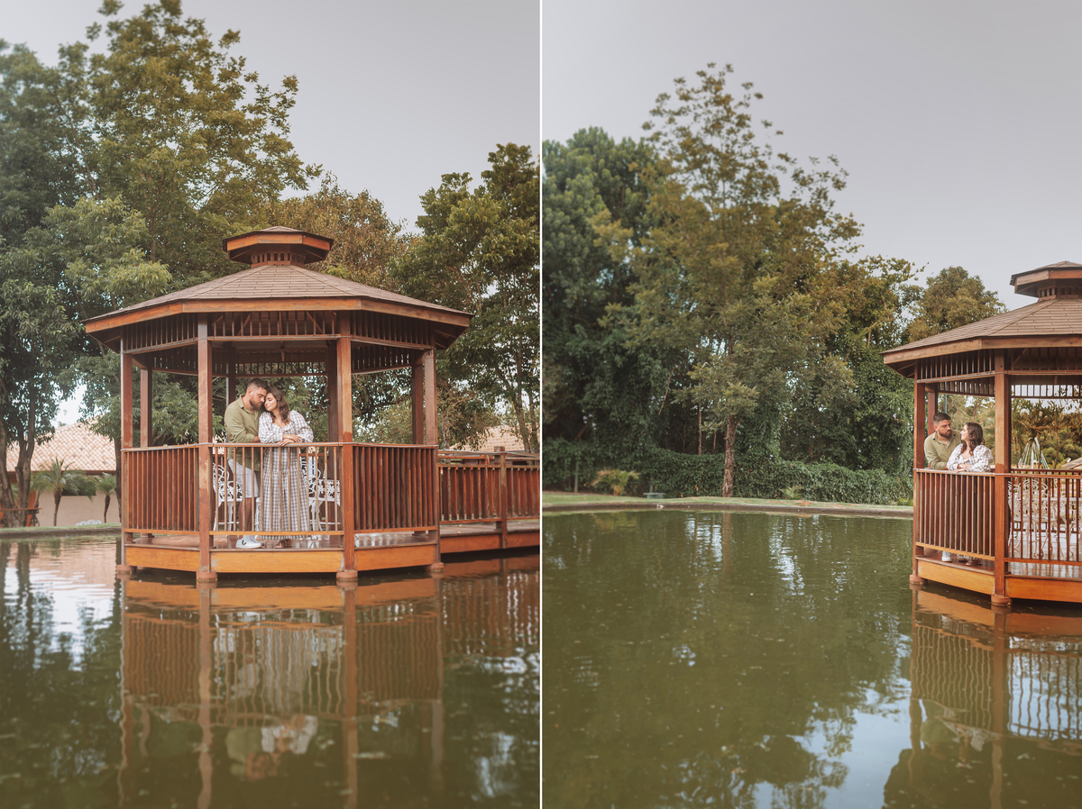 Pré casamento com ensaio no lago