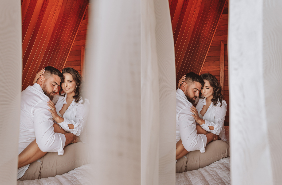 Casal em ensaio de pré casamento em Maringá