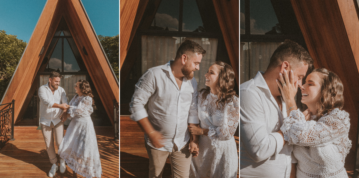 Pré wedding em chalé que fica próximo a Mandaguaçu