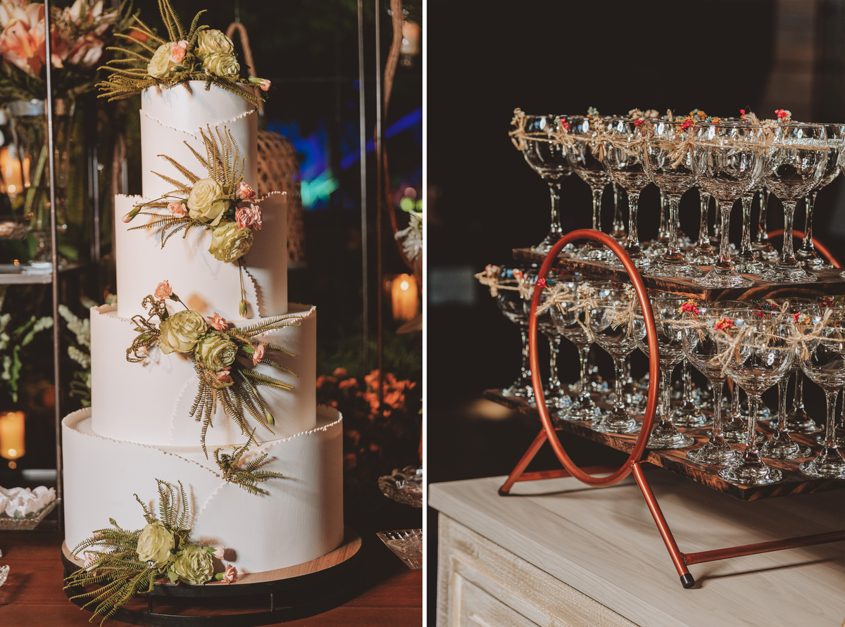 ideias de bolo de casamento  estilo boho branco fotografo de casamentos em maringa 