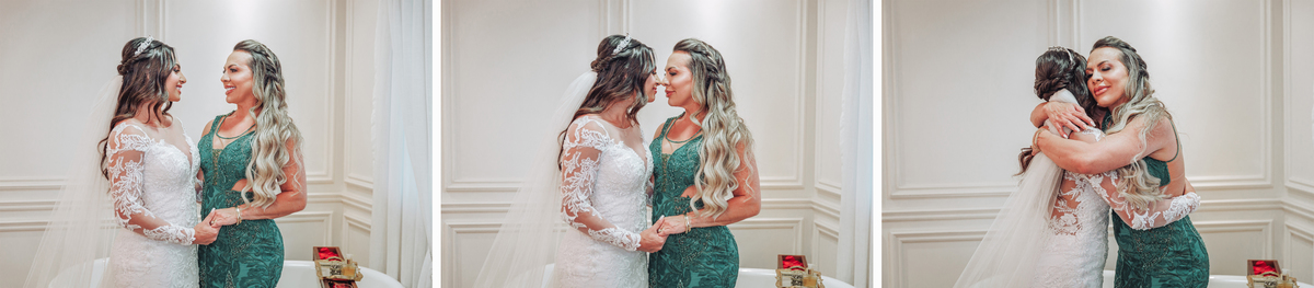 fotos de noiva com familia antes do casamento 