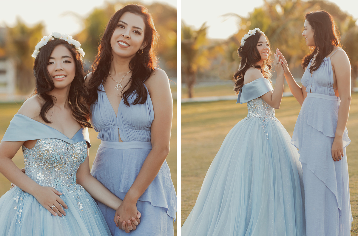 Ensaio fotografico de mãe e filha 