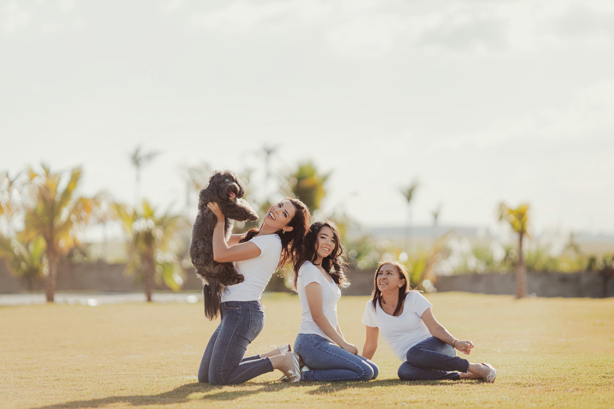 Ensaio externo de família em Maringá