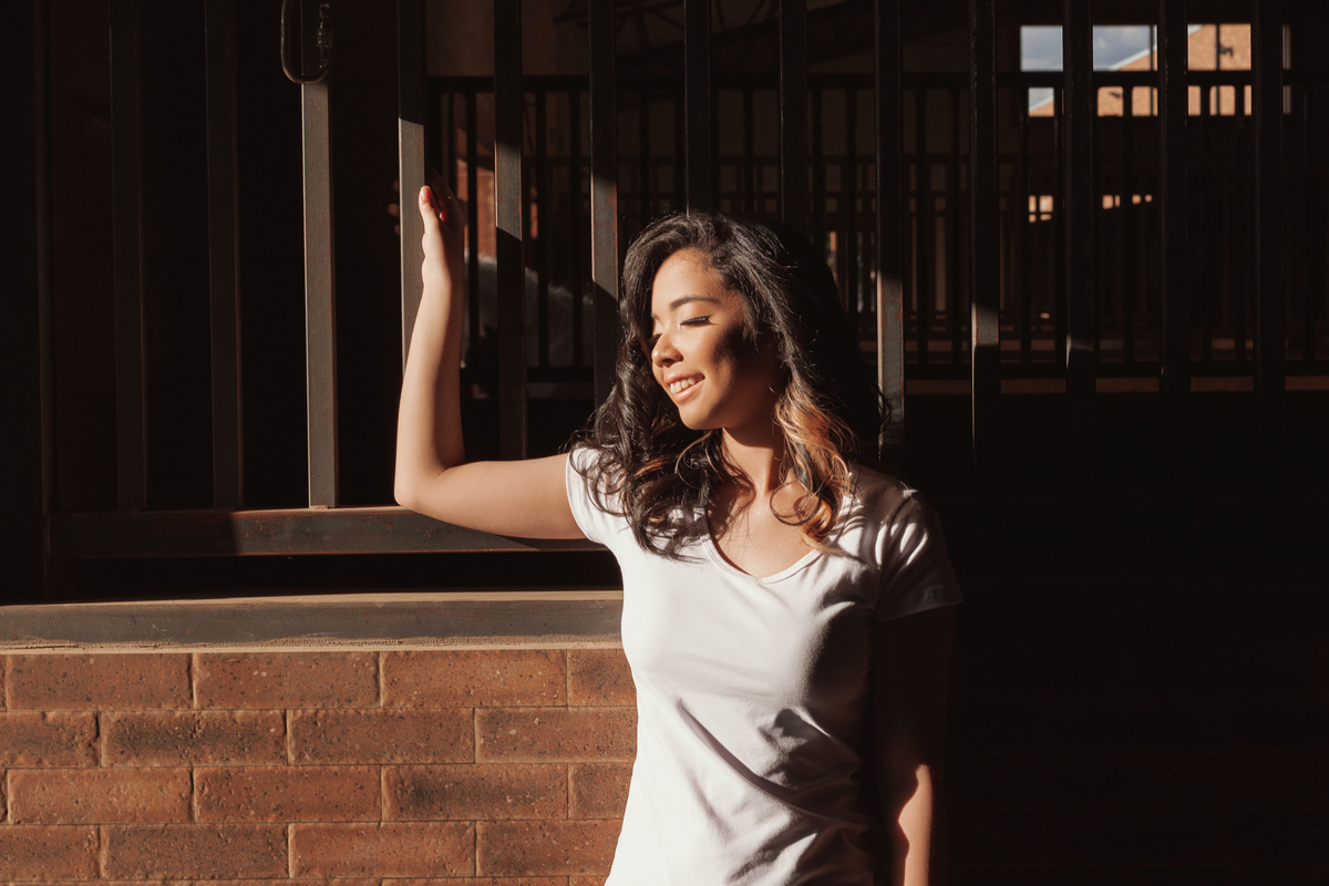 Ensaio de 15 anos com luz natural