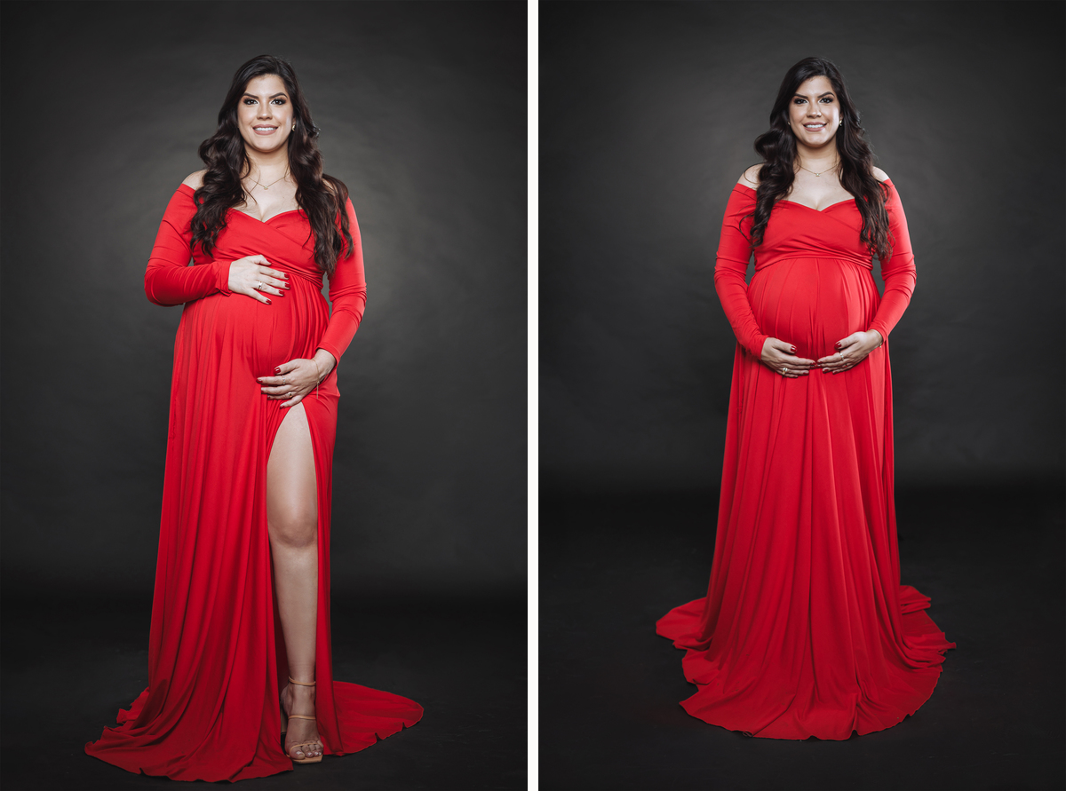 ensaio de gestante em estudio maringá fotografo