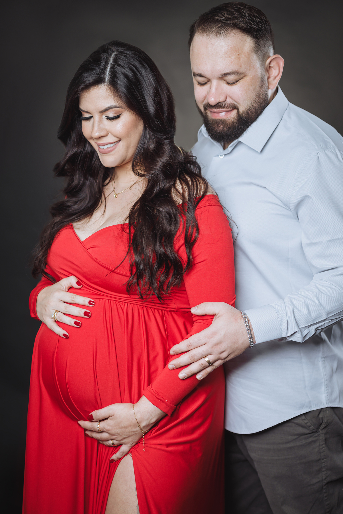 ensaio de gestante feito em estudio paraná fotógrafo