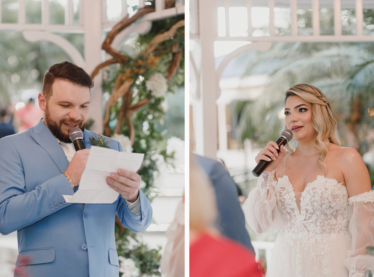 momento dos votos dos noivos casamentos em maringá eden garden