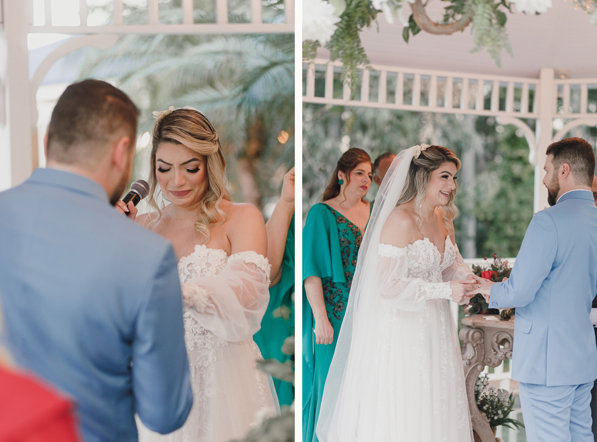 momento dos votos dos noivos casamentos em maringá eden garden