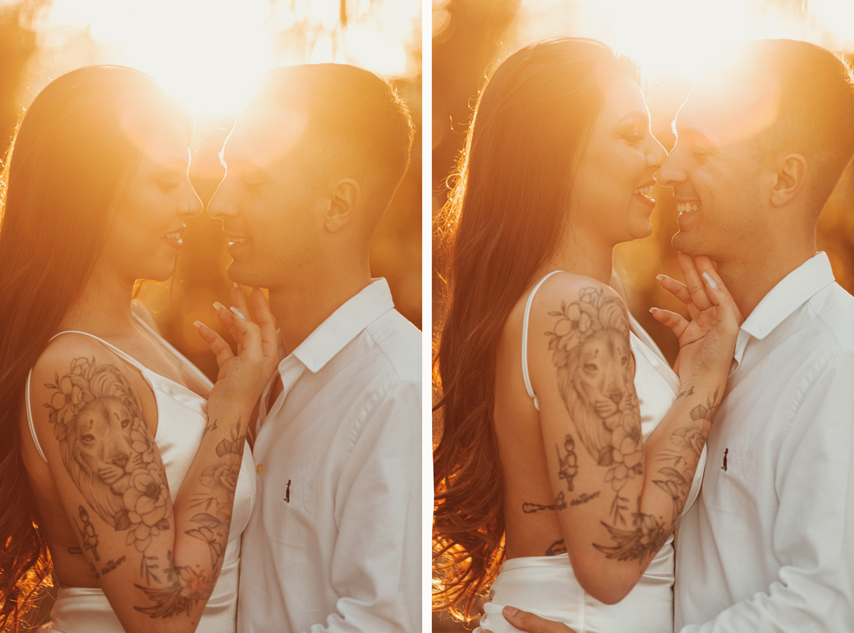 Ensaio de pré wedding externo em maringá fotógrafo de casais em maringá ideias de fotos para seu pré wedding por do sol EuroGarden Maringá