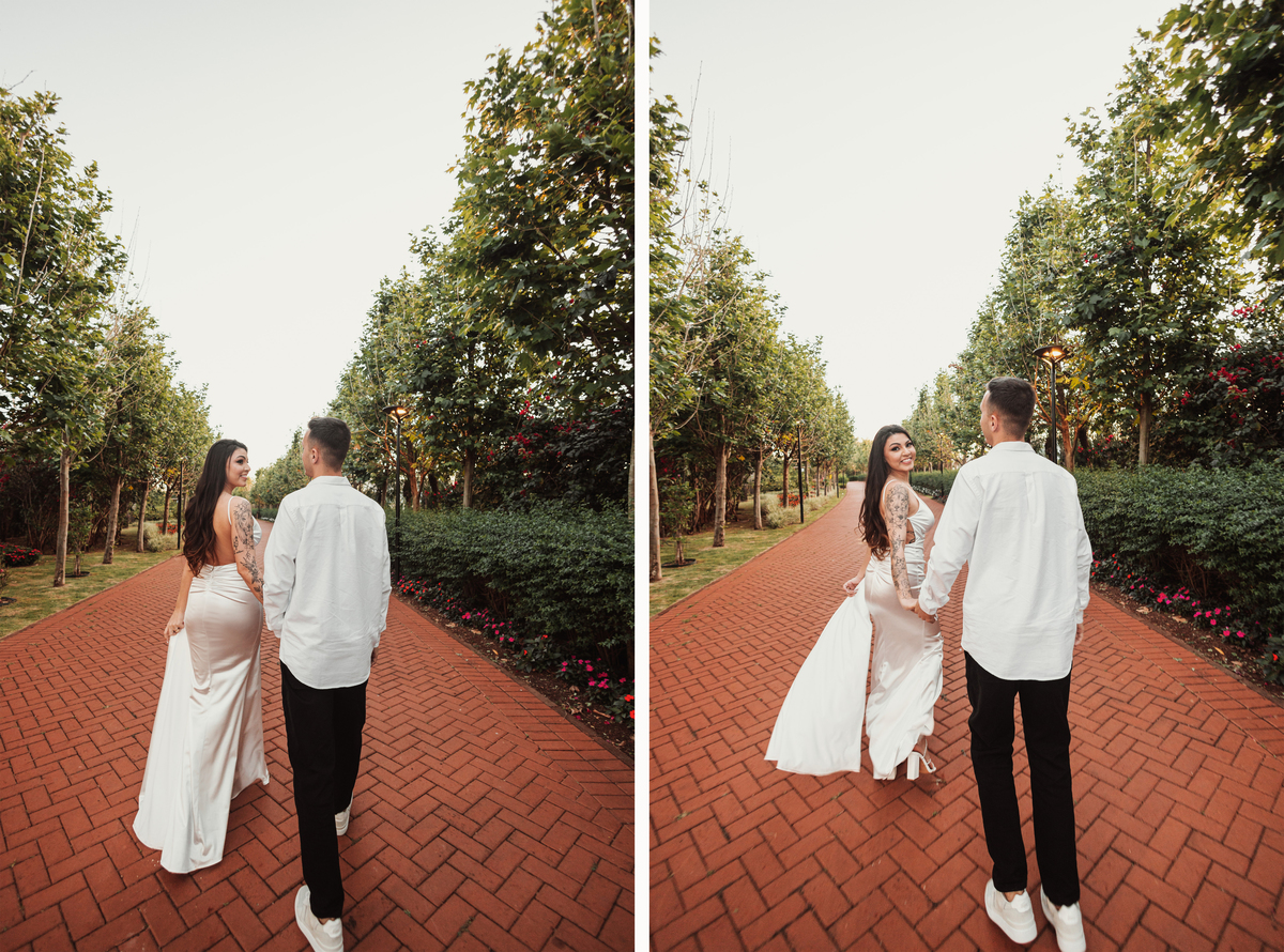 Ensaio externo no Euro Garden Maringá ensaio de casal ao ar livre lugares gratuitos para fazer seu pré wedding fotógrafo em maringá paraná
