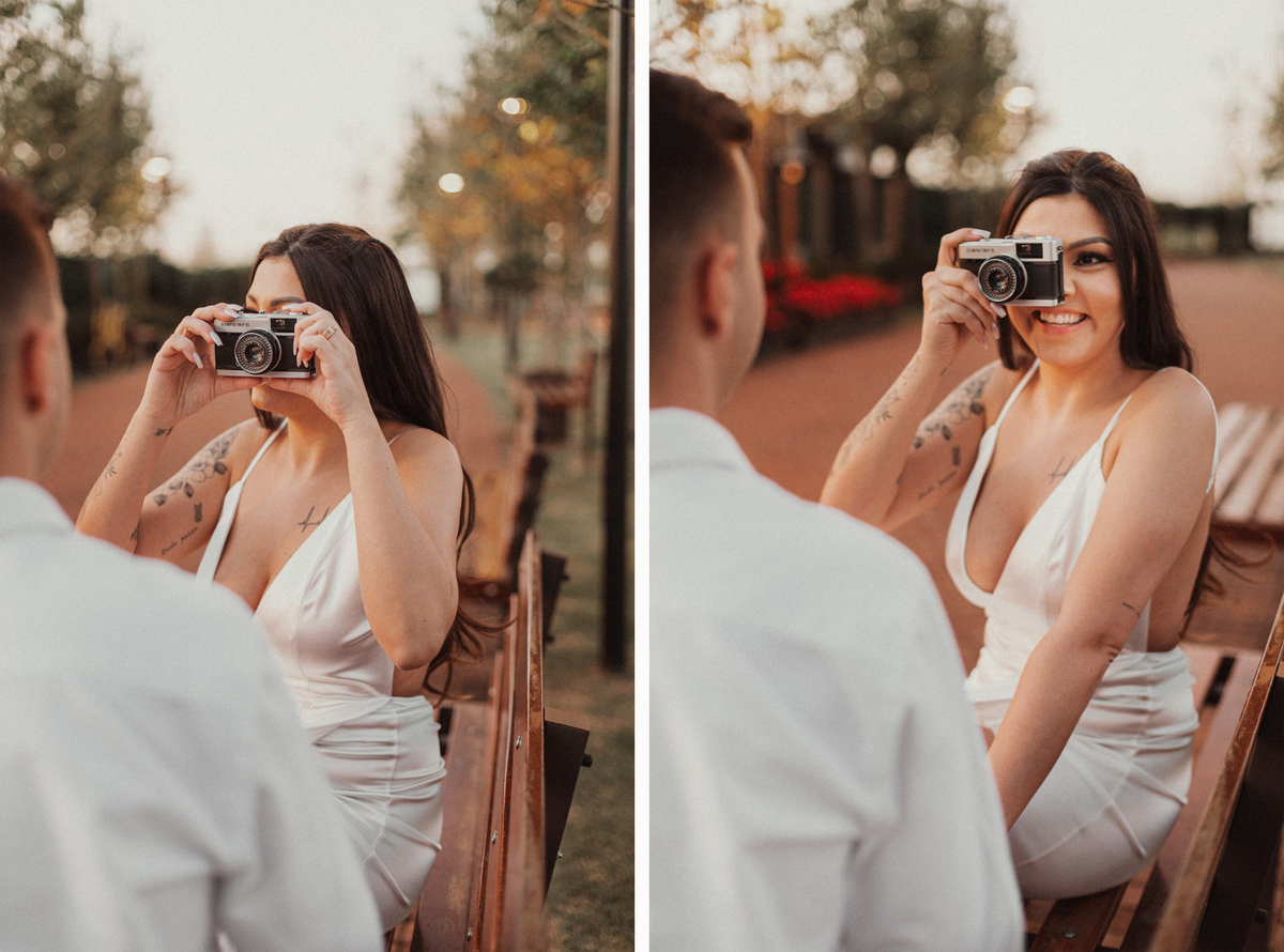 Ideias de fotos para o seu pré wedding ensaio no final de tarde Euro Garden Maringá ensaio externo melhor fotógrafo de Maringá fotos ao ar livre