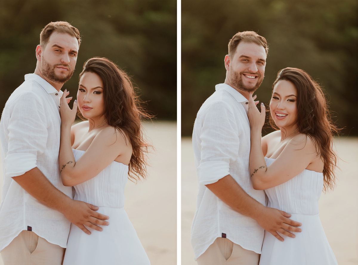 Ensaio de casal em ilha Porto Rico Paraná pré casamento ensaio externo pre wedding ao ar livre inspiração ideias