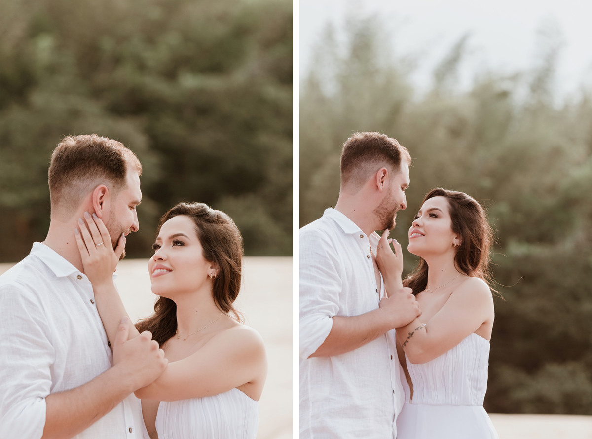 Ensaio de pre wedding em ilha Porto Rico Paraná ensaio de casal externo ao ar livre melhor fotógrafo do Paraná 