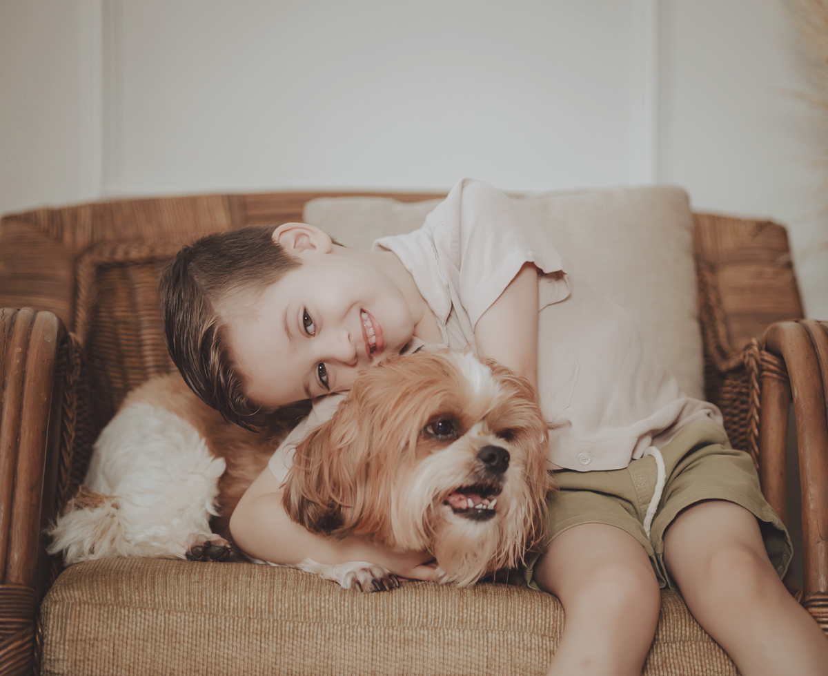 Ensaio infantil e de família com pets em Maringá ensaio de Natal