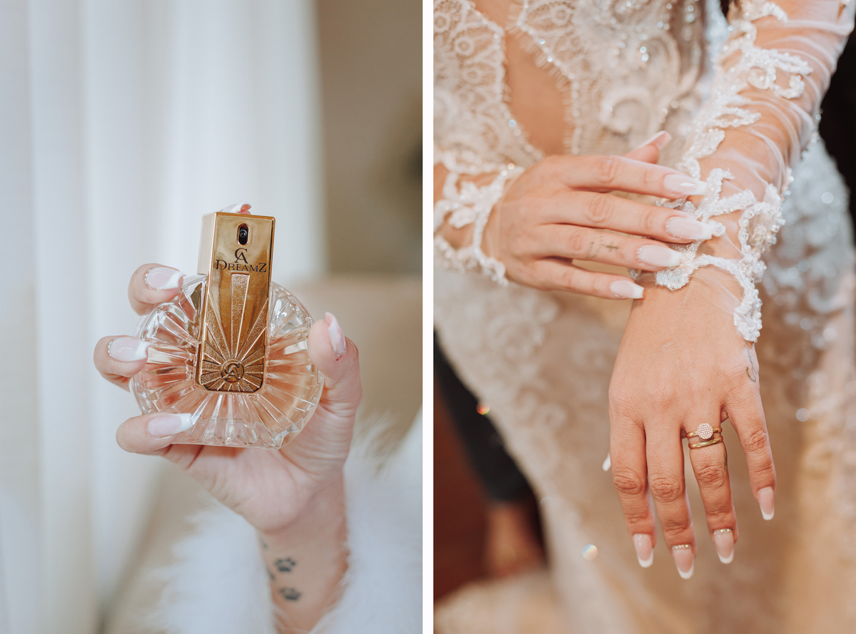 Detalhes de making of de noiva perfume unhas detalhes noiva se arrumando para o casamento