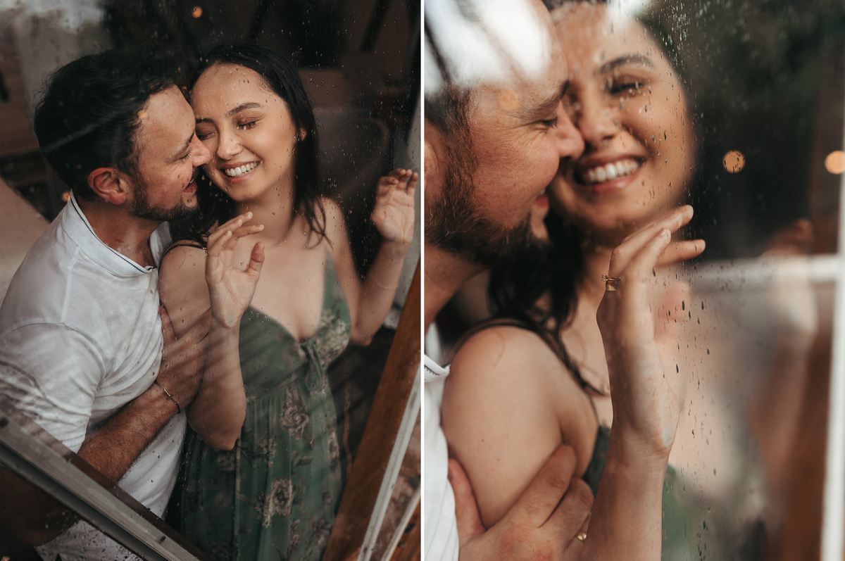 fotos romanticas para ensaio de casal na chuva estancia paraiso em paiçandu