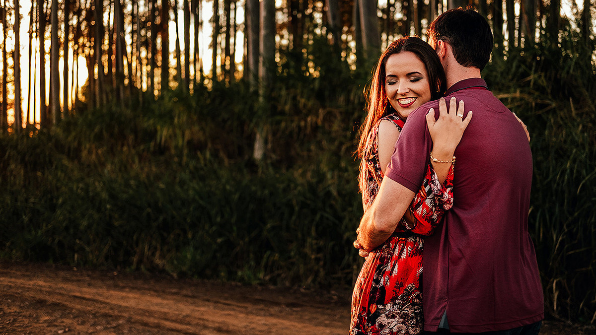 Fotos de casal  na golden hour