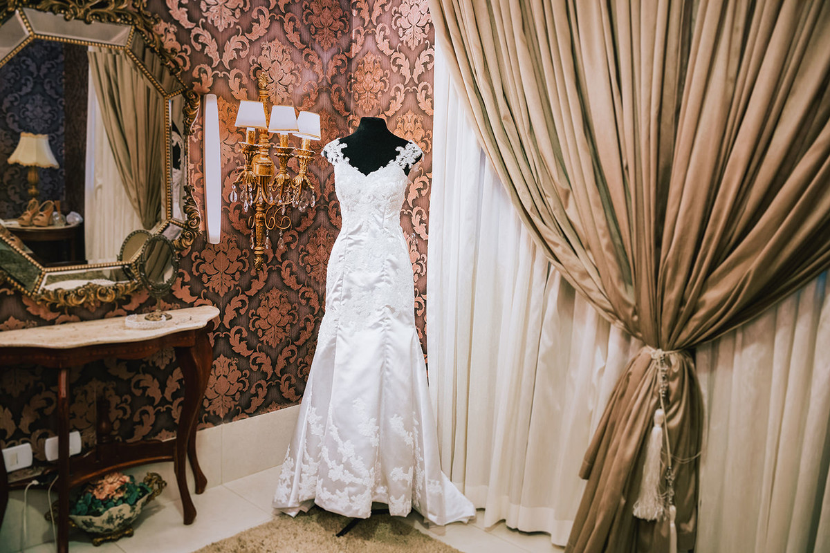 Foto do vestido da noiva casamento Katia e Renato