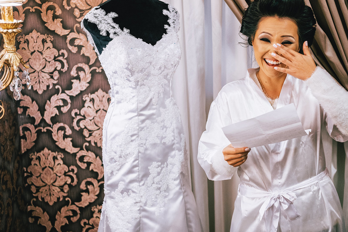 Foto de noiva emocionada de Rickardo Andrade