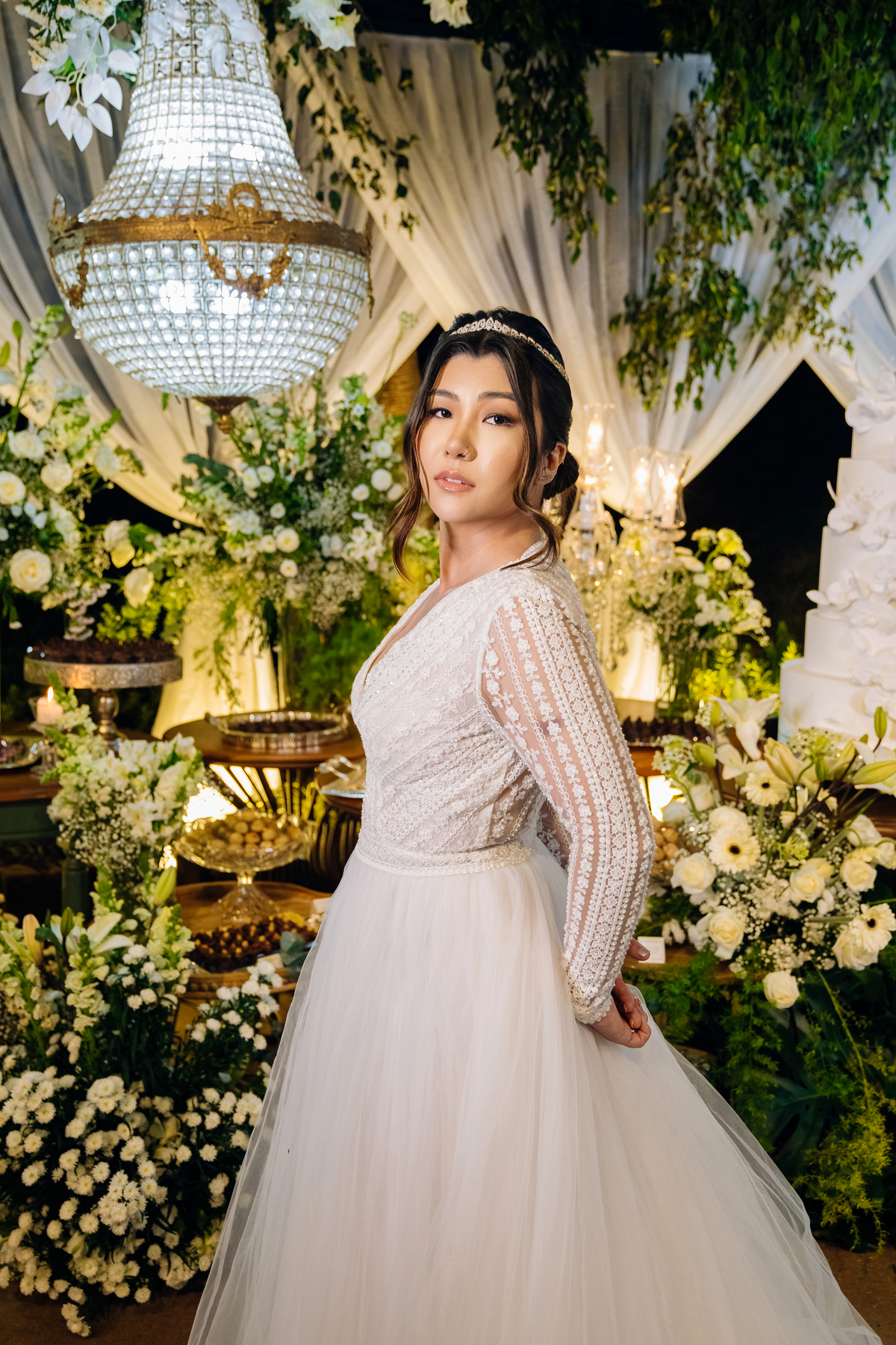 Vestido de renda Marbô 