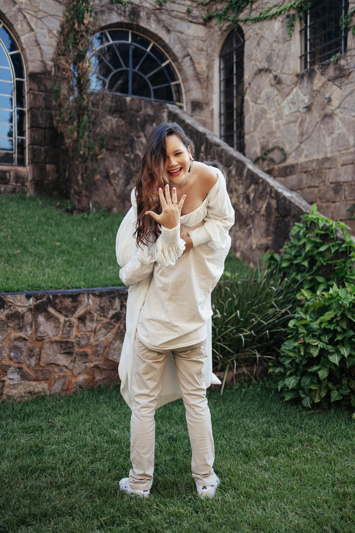 Ensaio de pré casamento no campo