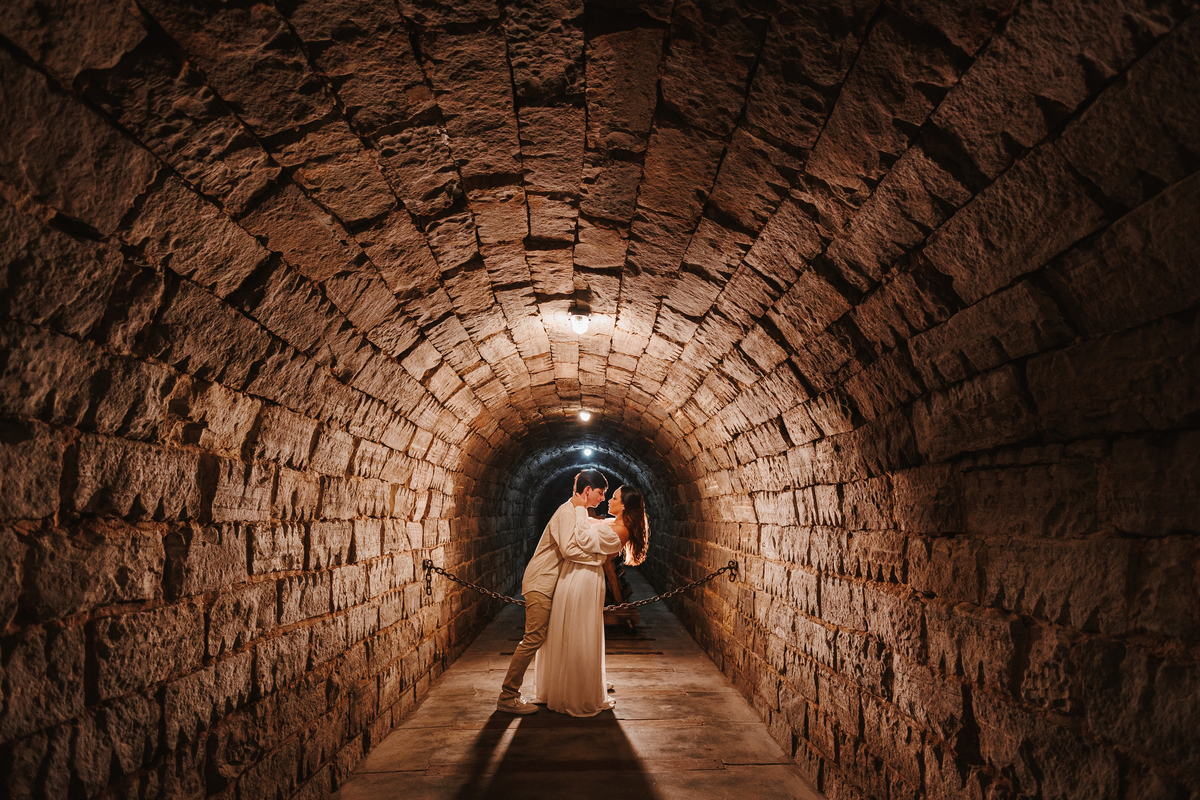 Ensaio pré-wedding em castelo medieval em Bandeirantes-PR