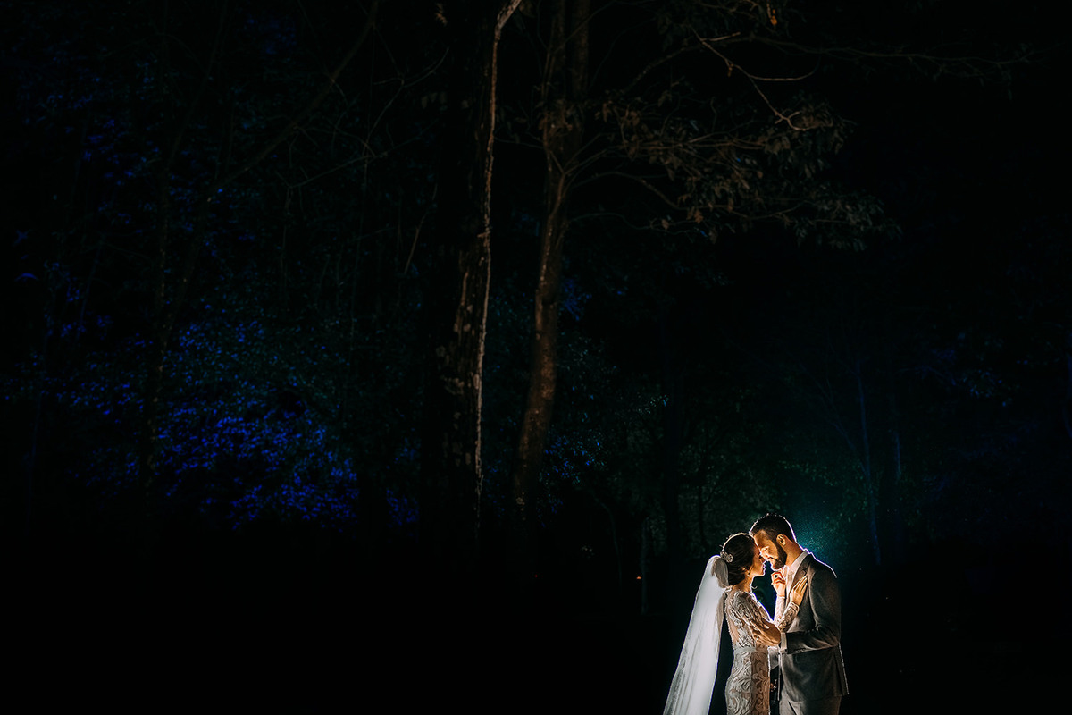 Fotos de Rickardo Andrade fotografando os noivos 