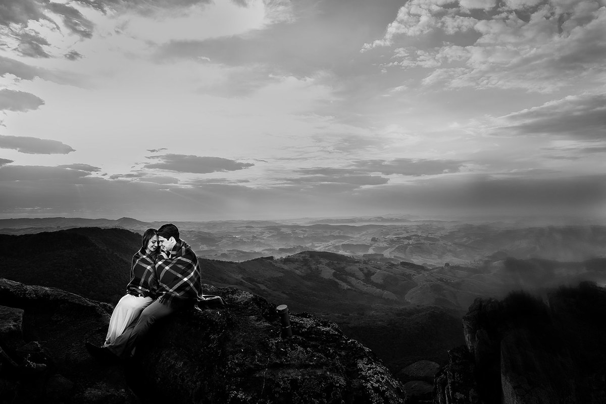 Um pré Wedding diferente com fotos do amanhecer do Sol