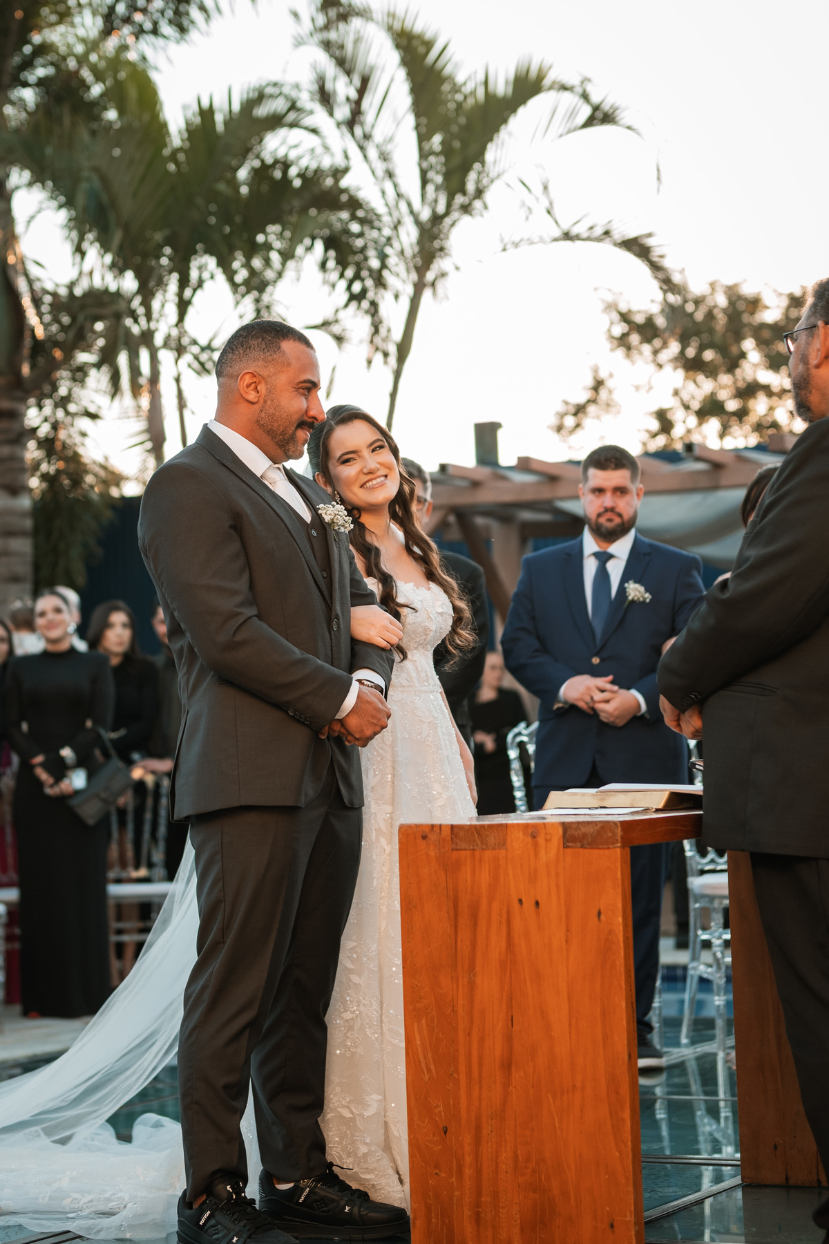 Celebração de casamento evangélico
