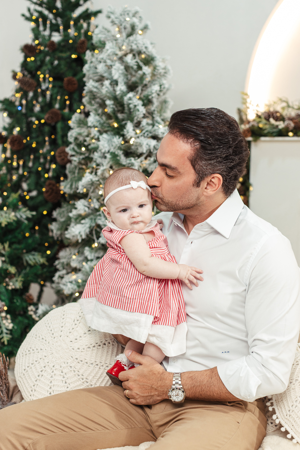 Fotografia de familia em maringa com cenarios de natal