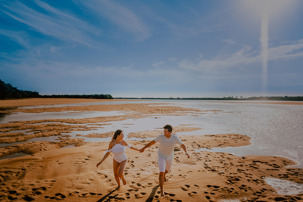 Pré Wedding foto na praia do Paraná 