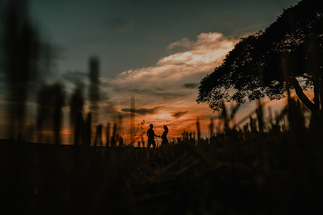 Fotografia com por do sol em Maringá-PR por Rickardo Andrade