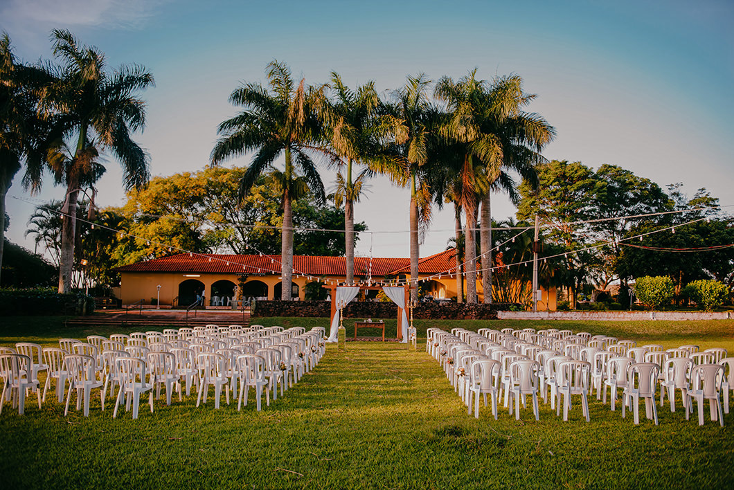 Casamento ao ar livre em chacara em Maringá-PR