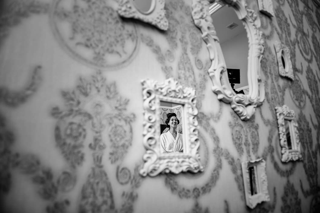 Foto diferente do making of da noiva em Maringá-PR