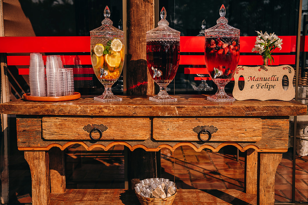 Foto de drinks para decoração rústica 