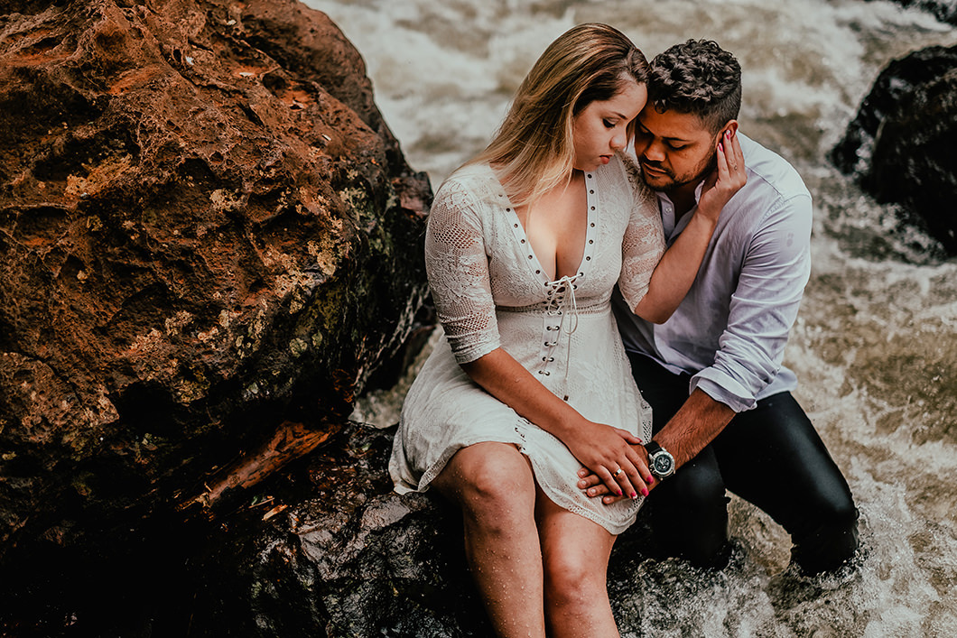 Fotos de casal na aguá 