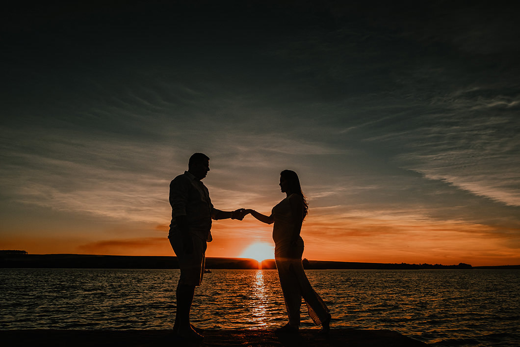pré wedding com Por do sol em Paranapanema-PR
