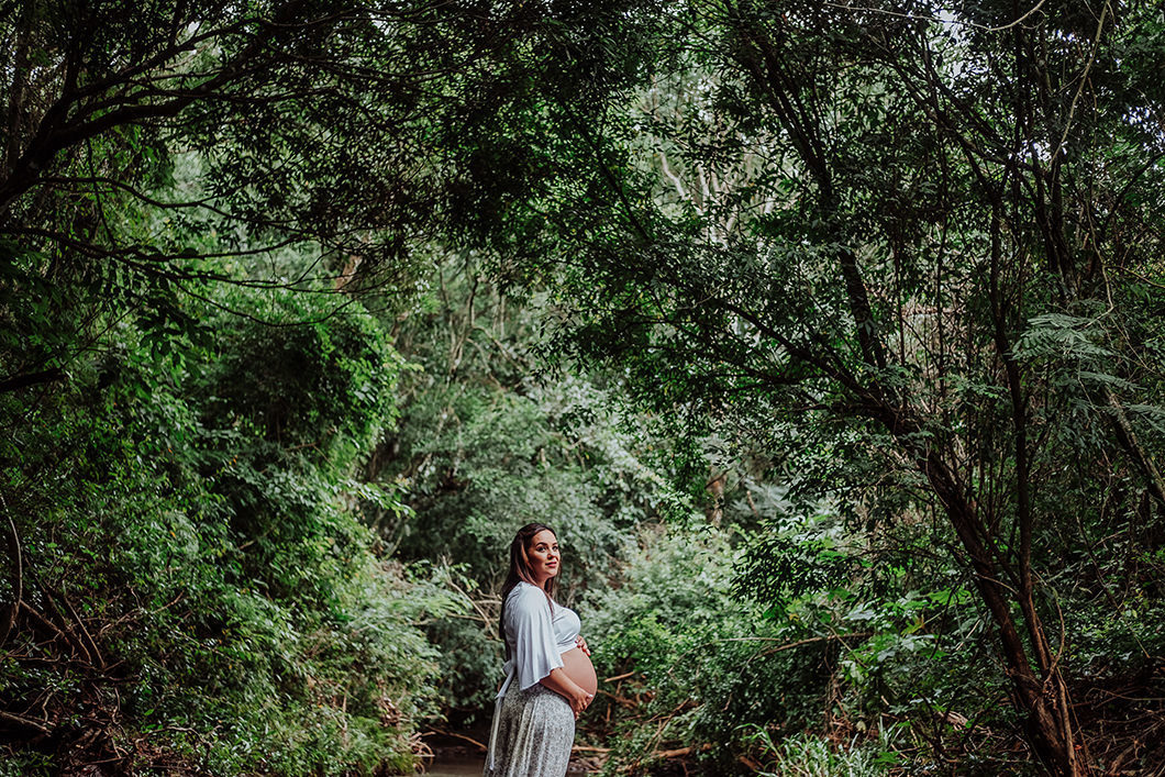 ensaio de gestante com estilo natureza no Paraná