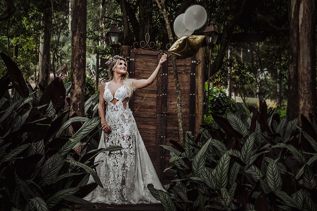 Fotos de noiva em Chácara Eden Garden de Maringá-PR fotografo do Paraná Rickardo Andrade