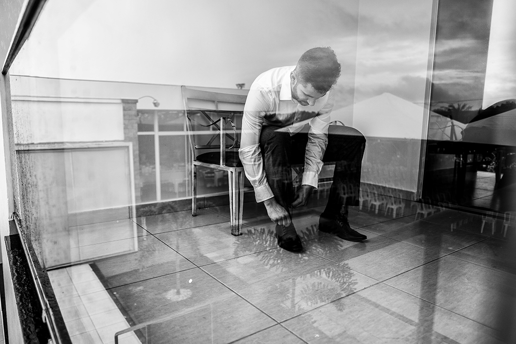 makig of do noivo no local do casamento chacara Ayalla em Maringá-PR