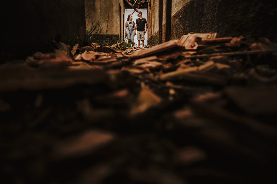 pré wedding em local abandonado em ruínas na cidade de Ourizona-PR