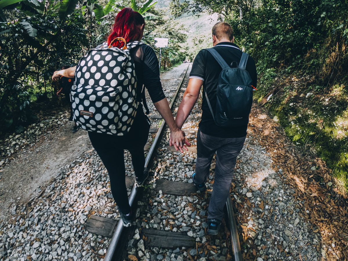 ensaio de casal  diferente feito em mochilão na amerida do sul