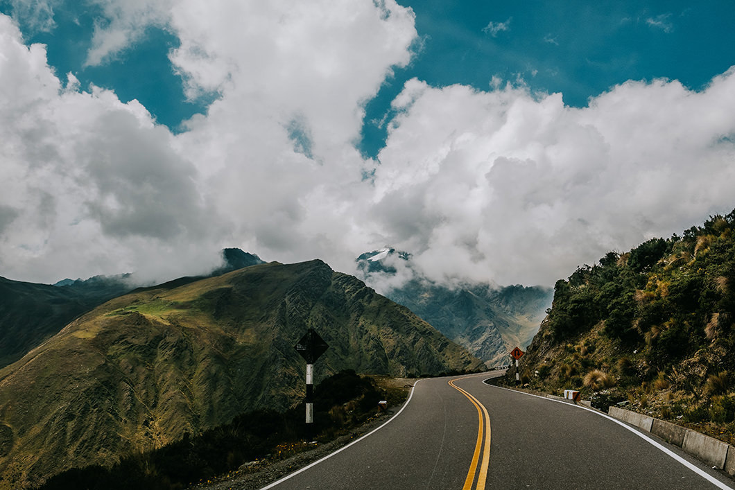 paisagens das estradas a caminho de Machu Picchu