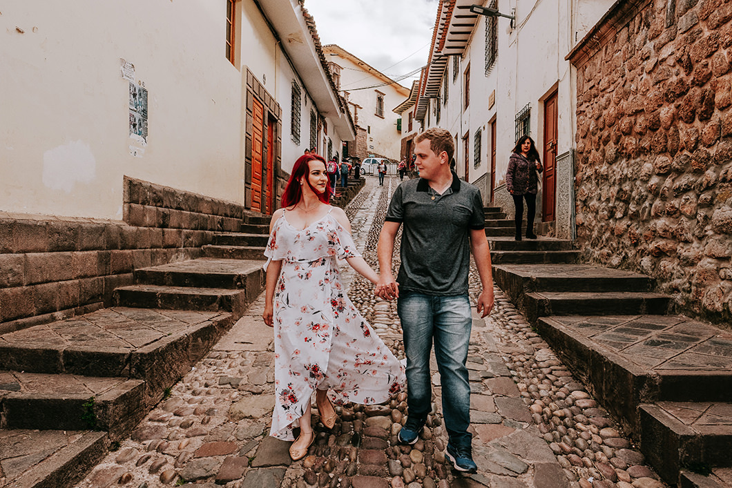 ensaio pré wedding com fotos urbanas nas ruas peruanas fotografo brasileiro
