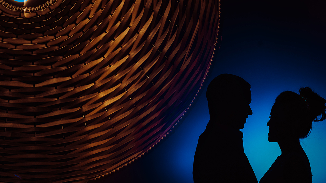 lindo retrato dos noivos feitos no final do casamento foto de dupla exposição de Rickardo Andrade