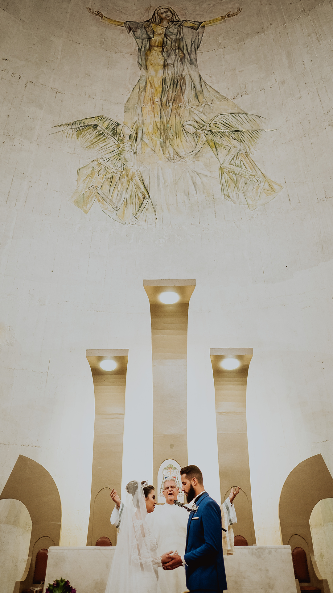 lindas fotos de casamento catolico na igreja catedral de maringá 