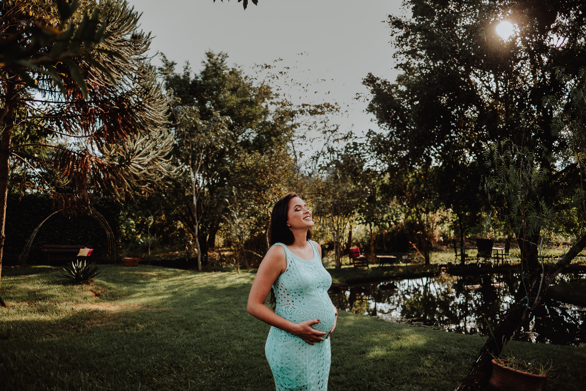 fotos de gestante feito na chácara recanto paraiso em maringá