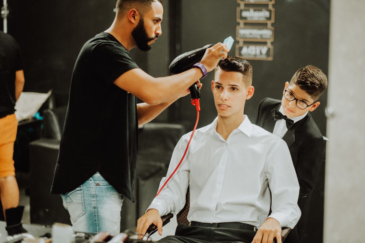 making of do noivo em barbearia em maringá