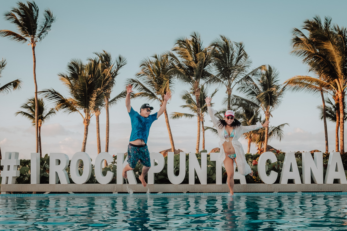 fotos divertidas de Casal feitas no Hard Rock de Punta Cana por fotografo brasileiro Rickardo Andrade